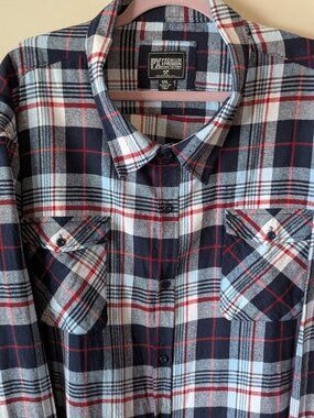 Premium Xpression Plaid Men's Flannel Shirt - 5XL